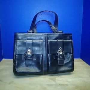 Coach Black Leather Bag